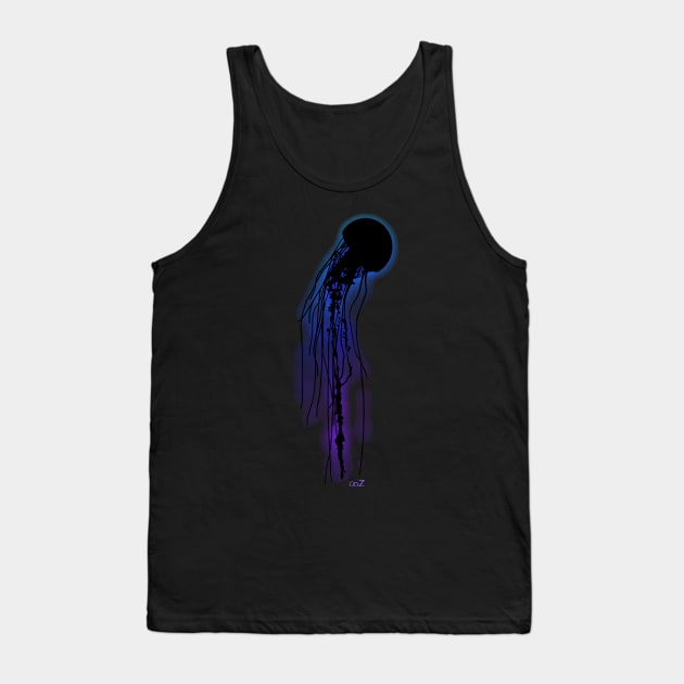 Jellyfish glow Tank Top by udezigns